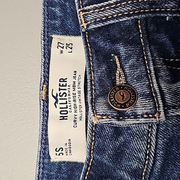 Hollister curvy high rise 27x25 mom jean - Picture 6 of 7